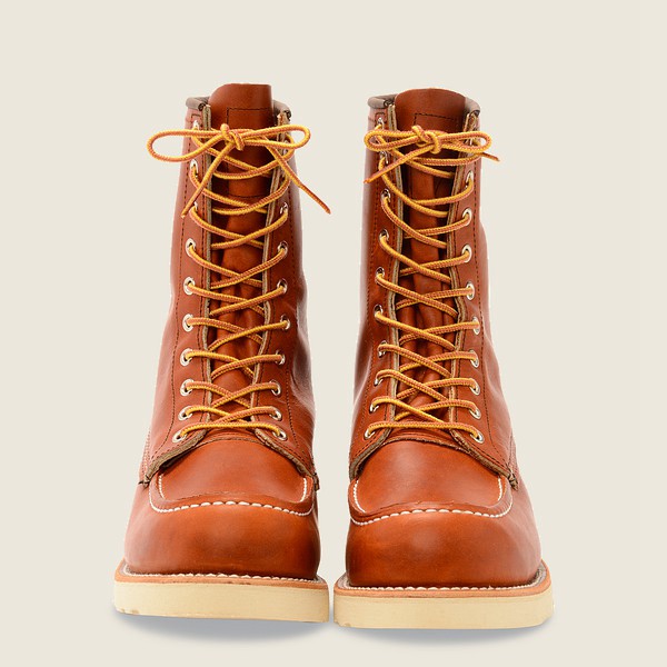 Heritage Støvler Herre - Red Wing Classic Moc – 8-Inch Legacy Læder - Brune - ETXVFR-491